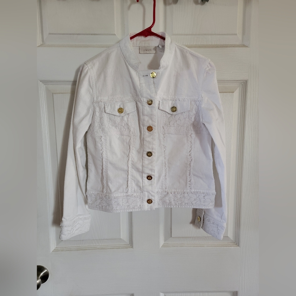White Chico Jean Jacket